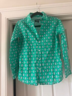 Souleiado girls 100% cotton brand new blouse size 12 youth brand new shirt